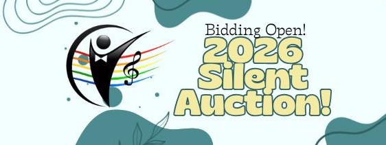 May be a doodle of text that says 'Bidding Open! 2026 Silent Auction!'